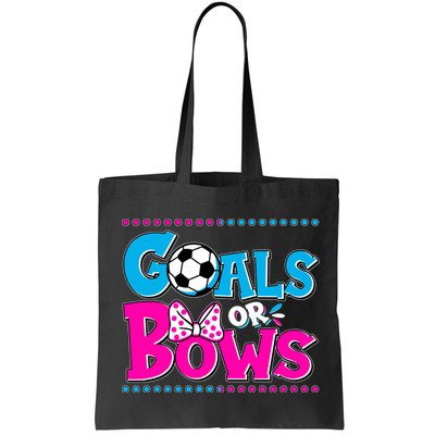 Cute Goals Or Bows Baby Gender Reveal Bag