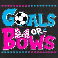 Cute Goals Or Bows Baby Gender Reveal Trucker Hat