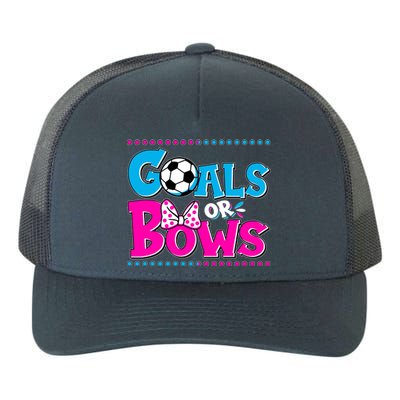 Cute Goals Or Bows Baby Gender Reveal Yupoong Adult 5-Panel Trucker Hat