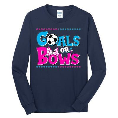 Cute Goals Or Bows Baby Gender Reveal Tall Long Sleeve T-Shirt