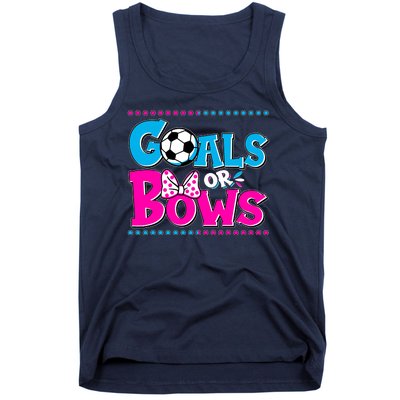 Cute Goals Or Bows Baby Gender Reveal Tank Top