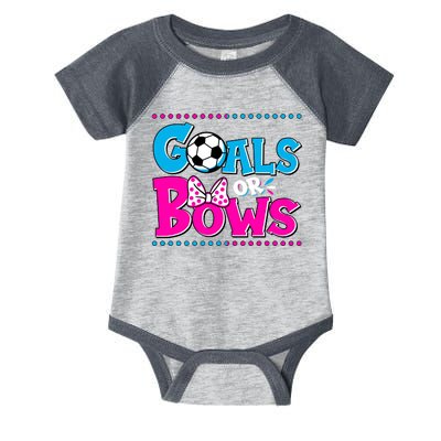 Cute Goals Or Bows Baby Gender Reveal Infant Baby Jersey Bodysuit