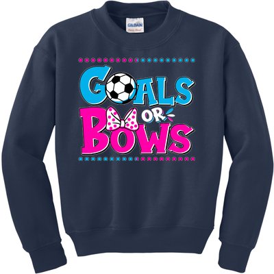 Cute Goals Or Bows Baby Gender Reveal Kids Sweatshirt