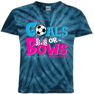 Cute Goals Or Bows Baby Gender Reveal Kids Tie-Dye T-Shirt