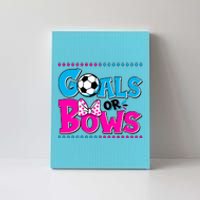 Cute Goals Or Bows Baby Gender Reveal Canvas