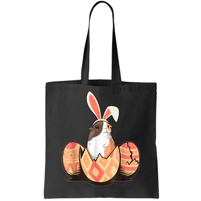 Cute Guinea Pig Easter Bunny Eggs Costume Easter Day Tote Bag