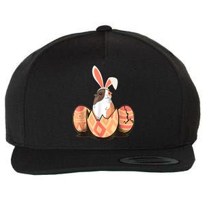 Cute Guinea Pig Easter Bunny Eggs Costume Easter Day Wool Snapback Cap