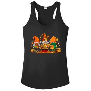 Cute Gnomes Pumpkin Fall Season Autumn Happy Thanksgiving Great Gift Ladies PosiCharge Competitor Racerback Tank