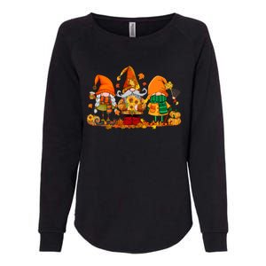 Cute Gnomes Pumpkin Fall Season Autumn Happy Thanksgiving Great Gift Womens California Wash Sweatshirt