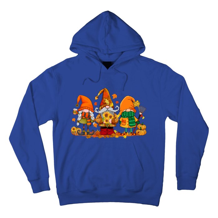 Cute Gnomes Pumpkin Fall Season Autumn Happy Thanksgiving Great Gift Hoodie