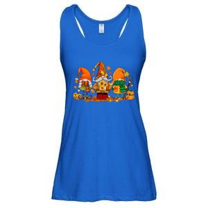 Cute Gnomes Pumpkin Fall Season Autumn Happy Thanksgiving Great Gift Ladies Essential Flowy Tank