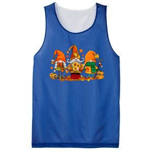 Cute Gnomes Pumpkin Fall Season Autumn Happy Thanksgiving Great Gift Mesh Reversible Basketball Jersey Tank