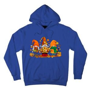 Cute Gnomes Pumpkin Fall Season Autumn Happy Thanksgiving Great Gift Tall Hoodie