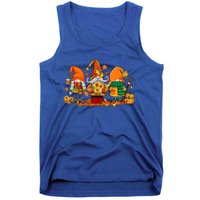 Cute Gnomes Pumpkin Fall Season Autumn Happy Thanksgiving Great Gift Tank Top