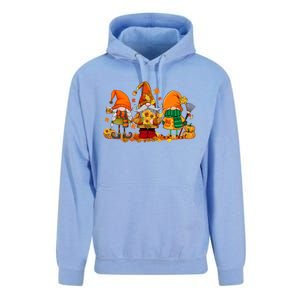 Cute Gnomes Pumpkin Fall Season Autumn Happy Thanksgiving Great Gift Unisex Surf Hoodie