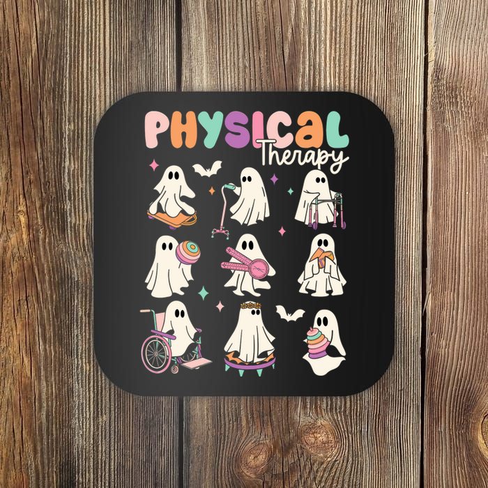 Cute Ghost Physical Therapy PT Physical Therapist Halloween Coaster