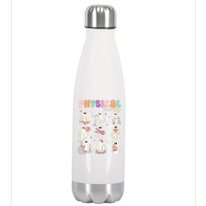 Cute Ghost Physical Therapy PT Physical Therapist Halloween Stainless Steel Insulated Water Bottle