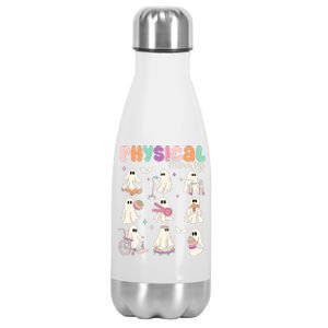 Cute Ghost Physical Therapy PT Physical Therapist Halloween Stainless Steel Insulated Water Bottle