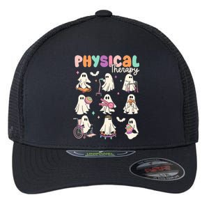 Cute Ghost Physical Therapy Pt Physical Therapist Halloween Flexfit Unipanel Trucker Cap