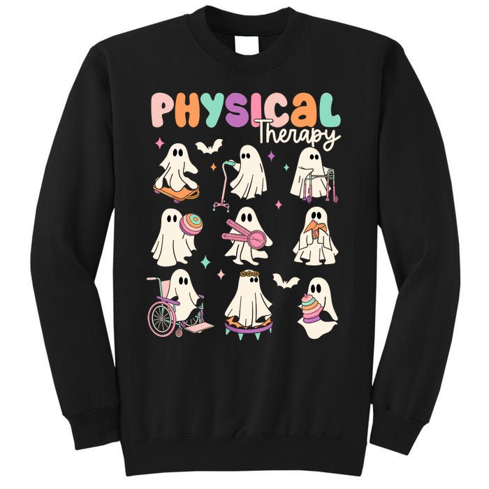 Cute Ghost Physical Therapy Pt Physical Therapist Halloween Sweatshirt