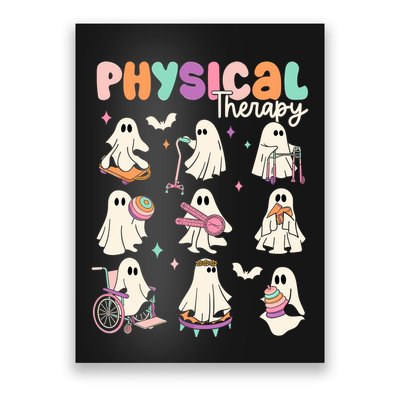 Cute Ghost Physical Therapy Pt Physical Therapist Halloween Poster