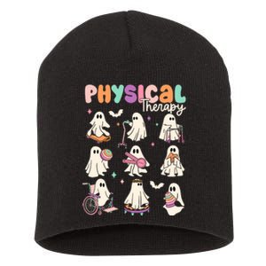 Cute Ghost Physical Therapy Pt Physical Therapist Halloween Short Acrylic Beanie