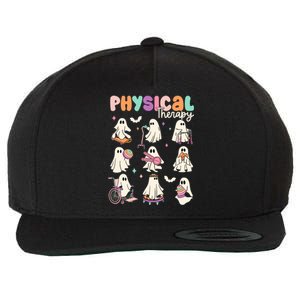 Cute Ghost Physical Therapy Pt Physical Therapist Halloween Wool Snapback Cap