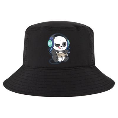 Cute Gaming Panda Video Game Computer Player Videogame PC Cool Comfort Performance Bucket Hat