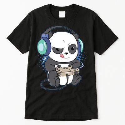 Cute Gaming Panda Video Game Computer Player Videogame PC Tall T-Shirt