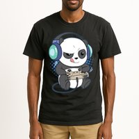 Cute Gaming Panda Video Game Computer Player Videogame PC Tall T-Shirt