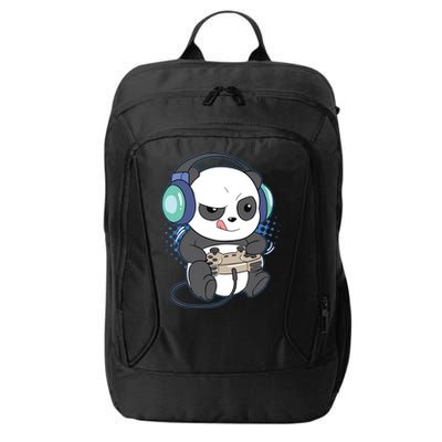 Cute Gaming Panda Video Game Computer Player Videogame PC City Backpack