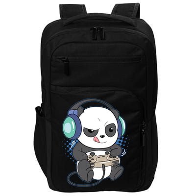 Cute Gaming Panda Video Game Computer Player Videogame PC Impact Tech Backpack