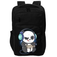 Cute Gaming Panda Video Game Computer Player Videogame PC Impact Tech Backpack