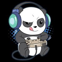 Cute Gaming Panda Video Game Computer Player Videogame PC Impact Tech Backpack
