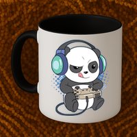 Cute Gaming Panda Video Game Computer Player Videogame PC Mug