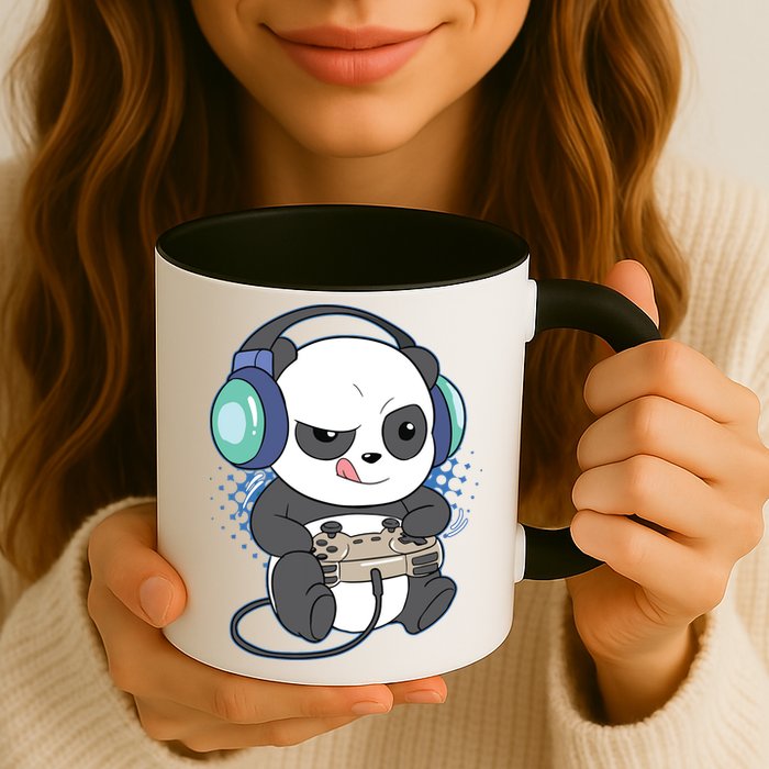 Cute Gaming Panda Video Game Computer Player Videogame PC Mug
