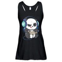 Cute Gaming Panda Video Game Computer Player Videogame PC Ladies Essential Flowy Tank