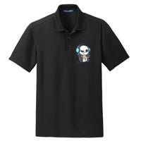 Cute Gaming Panda Video Game Computer Player Videogame PC Dry Zone Grid Polo