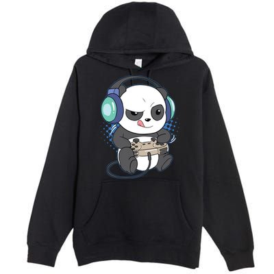 Cute Gaming Panda Video Game Computer Player Videogame PC Premium Pullover Hoodie