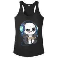 Cute Gaming Panda Video Game Computer Player Videogame PC Ladies PosiCharge Competitor Racerback Tank