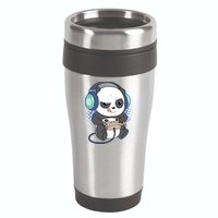 Cute Gaming Panda Video Game Computer Player Videogame PC 16oz Travel Tumbler