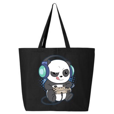 Cute Gaming Panda Video Game Computer Player Videogame PC 25L Jumbo Tote