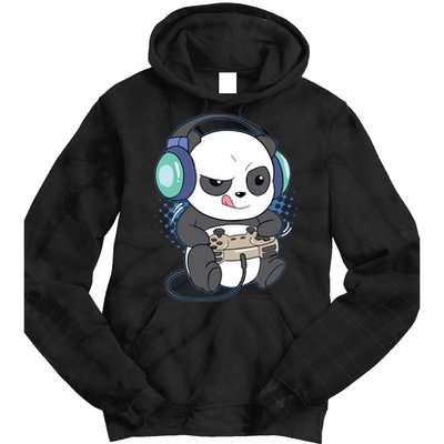 Cute Gaming Panda Video Game Computer Player Videogame PC Tie Dye Hoodie