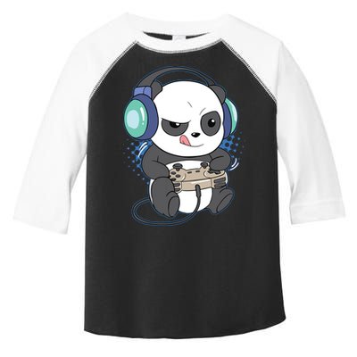 Cute Gaming Panda Video Game Computer Player Videogame PC Toddler Fine Jersey T-Shirt