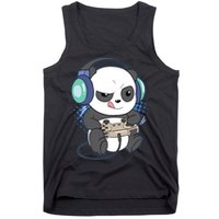 Cute Gaming Panda Video Game Computer Player Videogame PC Tank Top