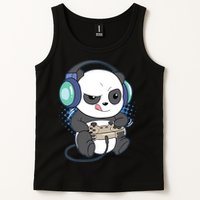 Cute Gaming Panda Video Game Computer Player Videogame PC Tank Top