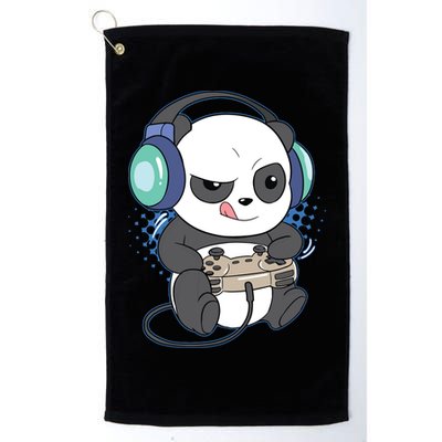 Cute Gaming Panda Video Game Computer Player Videogame PC Golf Towel