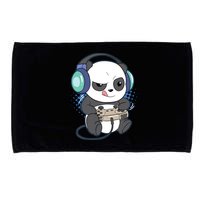 Cute Gaming Panda Video Game Computer Player Videogame PC Microfiber Hand Towel