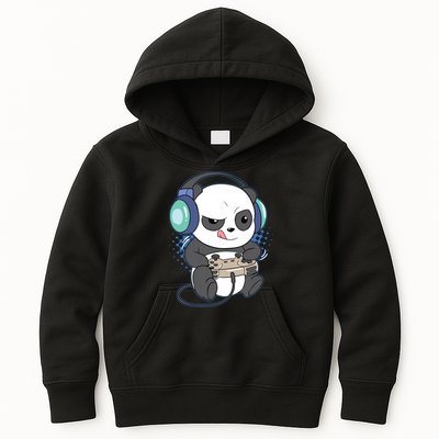 Cute Gaming Panda Video Game Computer Player Videogame PC Kids Hoodie