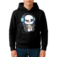 Cute Gaming Panda Video Game Computer Player Videogame PC Kids Hoodie